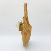 StrawWeave Eco-Friendly Handwoven Raffia Hollow Bag, Premium Summer Handheld Straw Bag for Women, Beach Vacation Tote Bag